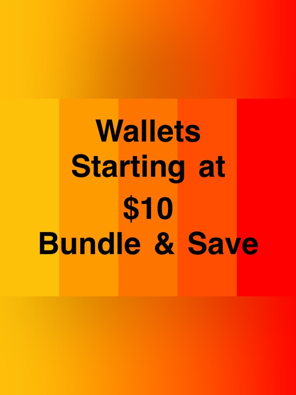 Wallet Sale Starting at $10